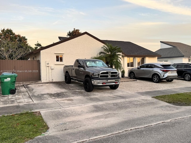 view of front of home