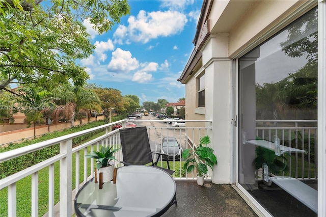 view of balcony