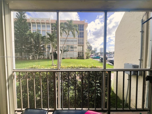 view of balcony