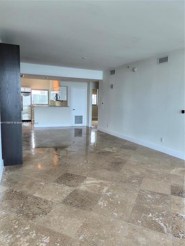 view of unfurnished living room