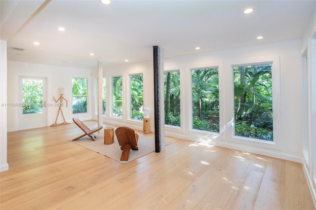 interior space featuring light hardwood / wood-style flooring