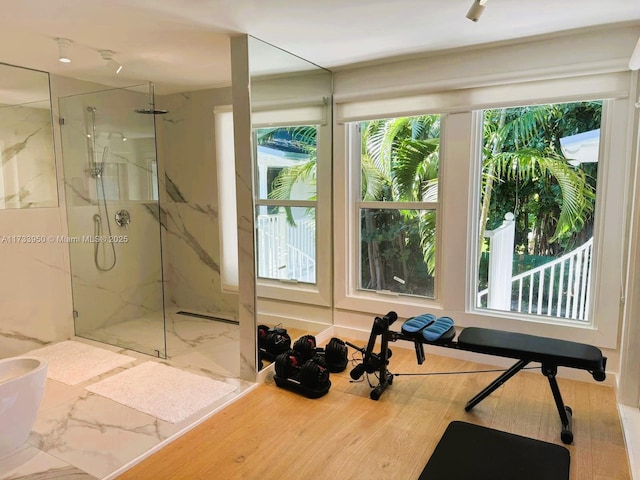 view of exercise room