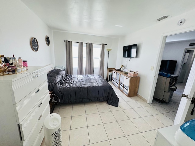 view of tiled bedroom