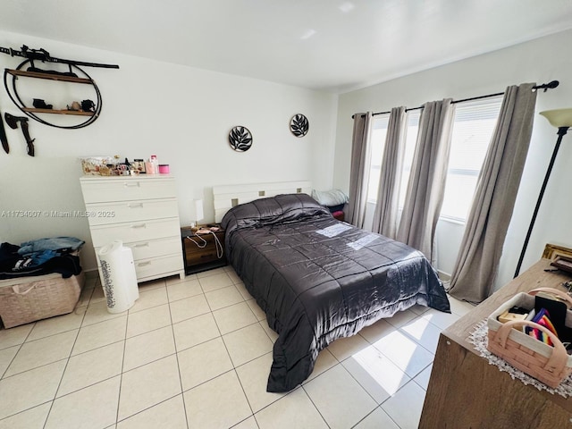 view of tiled bedroom