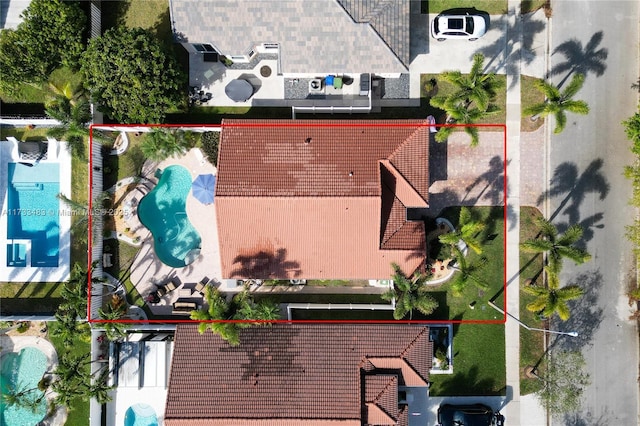 birds eye view of property