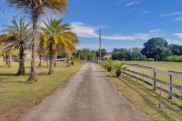 view of road