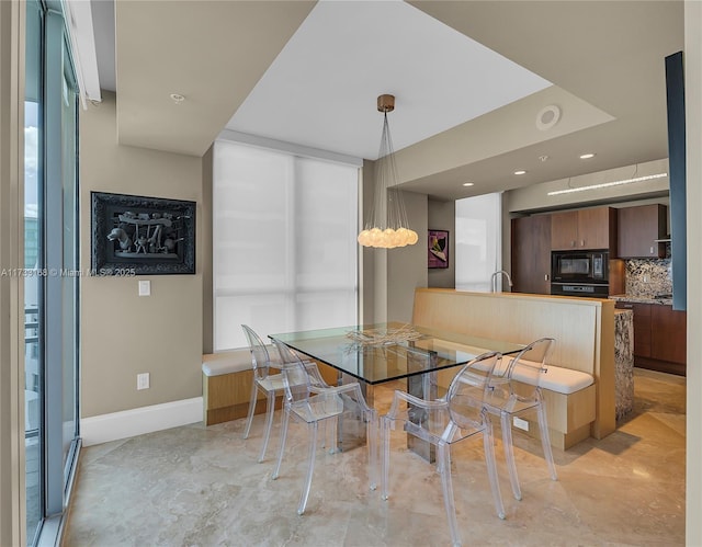 view of dining room