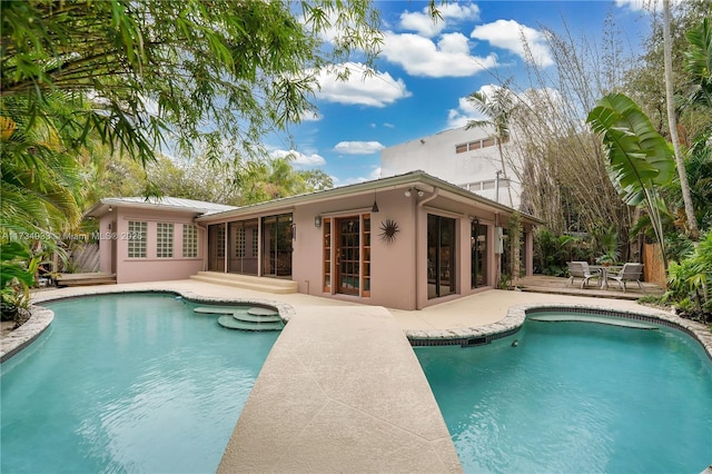 view of pool with a patio