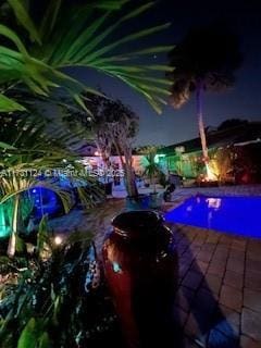 1401 NE 33rd St, Oakland Park, FL 33334 - view of pool at twilight