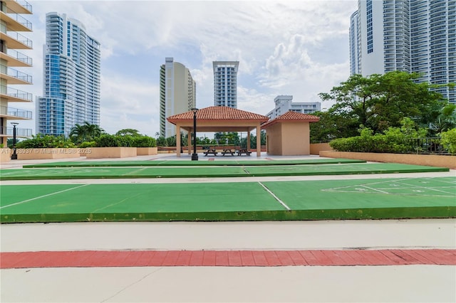 view of home's community with a gazebo