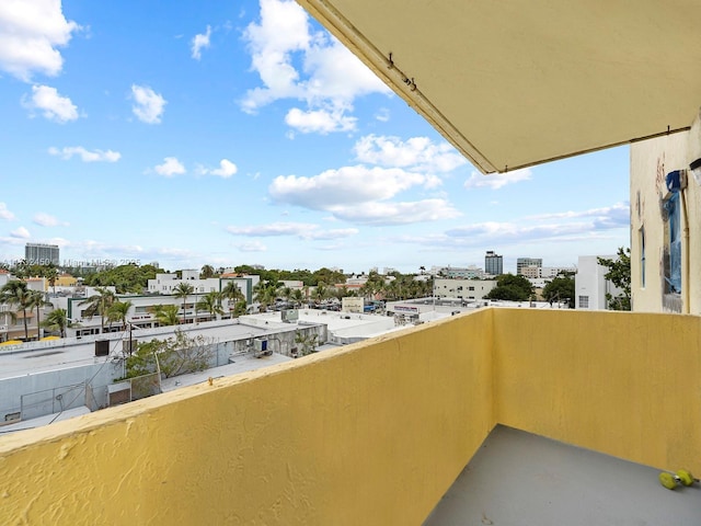 view of balcony