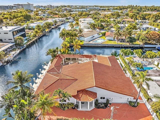 12904 Banyan Rd, North Miami, FL 33181 - drone / aerial view of a nearby body of water