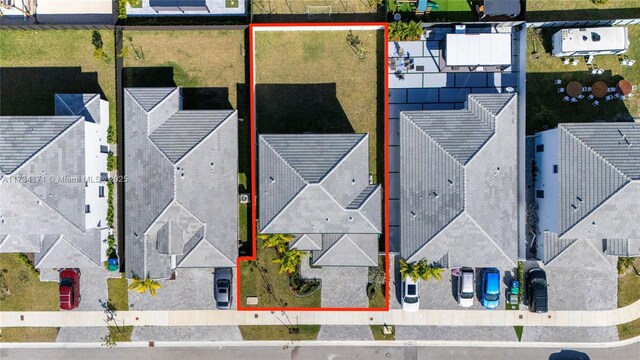 14823 SW 163rd Ter, Miami, FL 33187 - aerial view of property's location featuring property boundaries highlighted