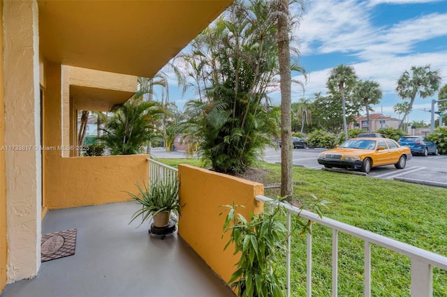 view of balcony