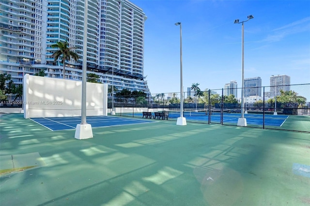 view of tennis court