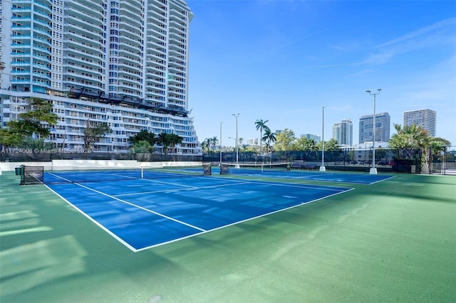 view of sport court