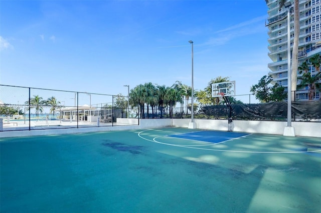 view of basketball court