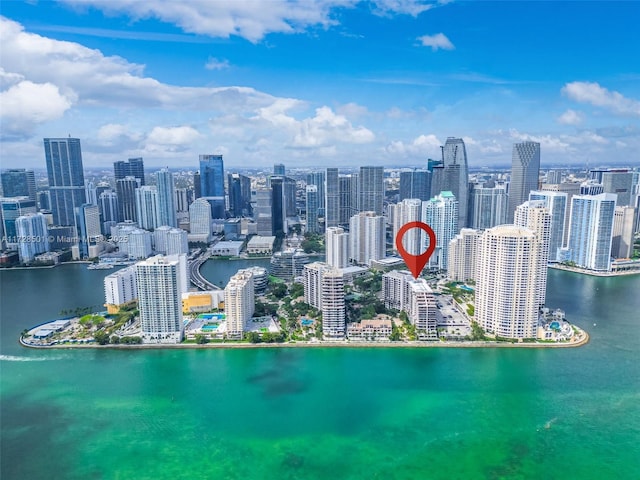 540 Brickell Key Dr Unit 1021, Miami, FL 33131 - skyline view with a nearby body of water