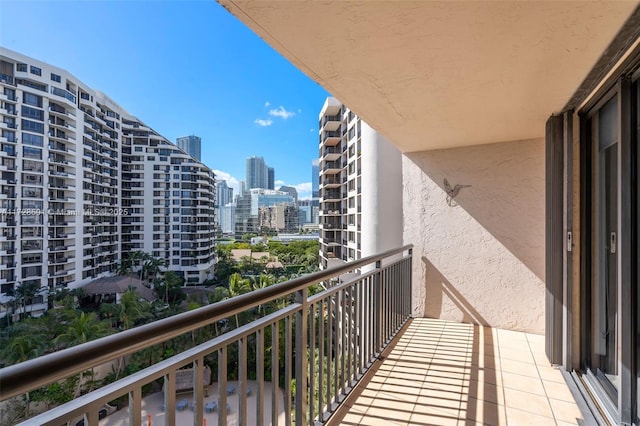 view of balcony