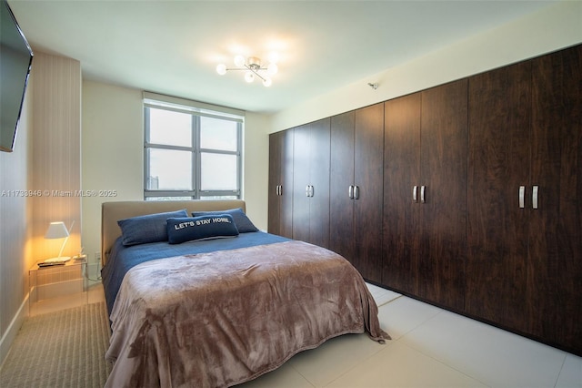 bedroom with a closet