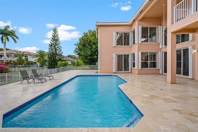 view of pool with a patio area