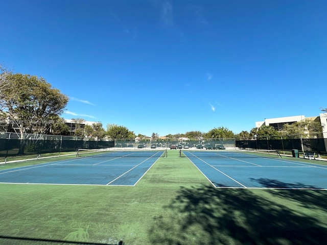 view of tennis court