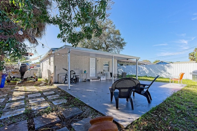 exterior space with a patio area