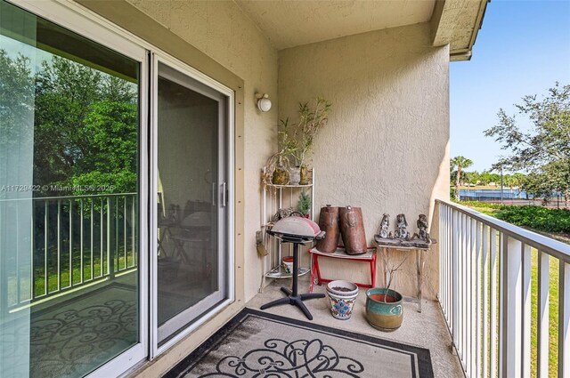 view of balcony