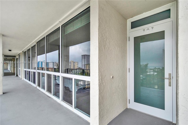 view of balcony