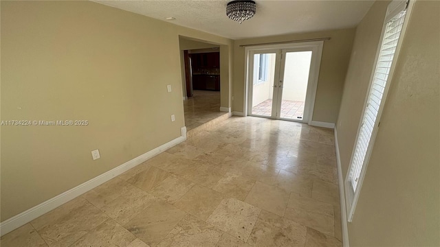 interior space featuring french doors