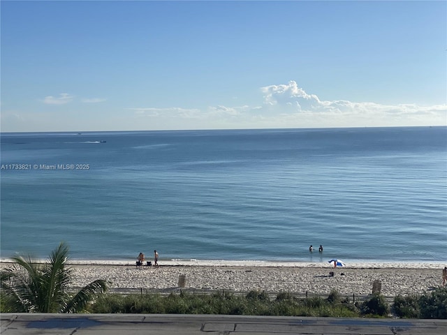 5445 Collins Ave Unit M15, Miami Beach, FL 33140 - view of water feature featuring a view of the beach