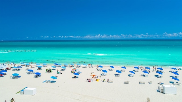 5445 Collins Ave Unit M15, Miami Beach, FL 33140 - property view of water featuring a beach view