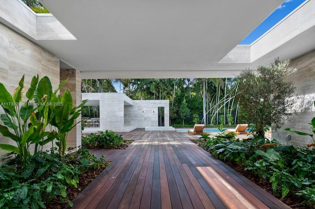 4040 Kiaora St, Miami, FL 33133 - wooden terrace featuring a swimming pool