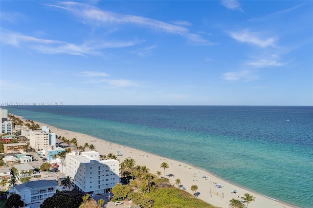 water view with a beach view