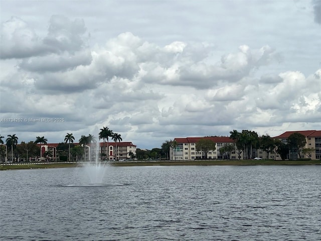 view of water feature