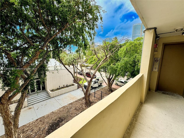 view of balcony