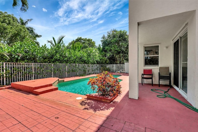 view of pool with a patio