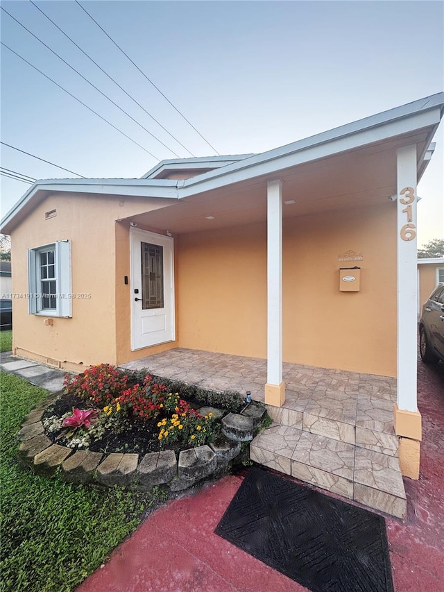 view of entrance to property