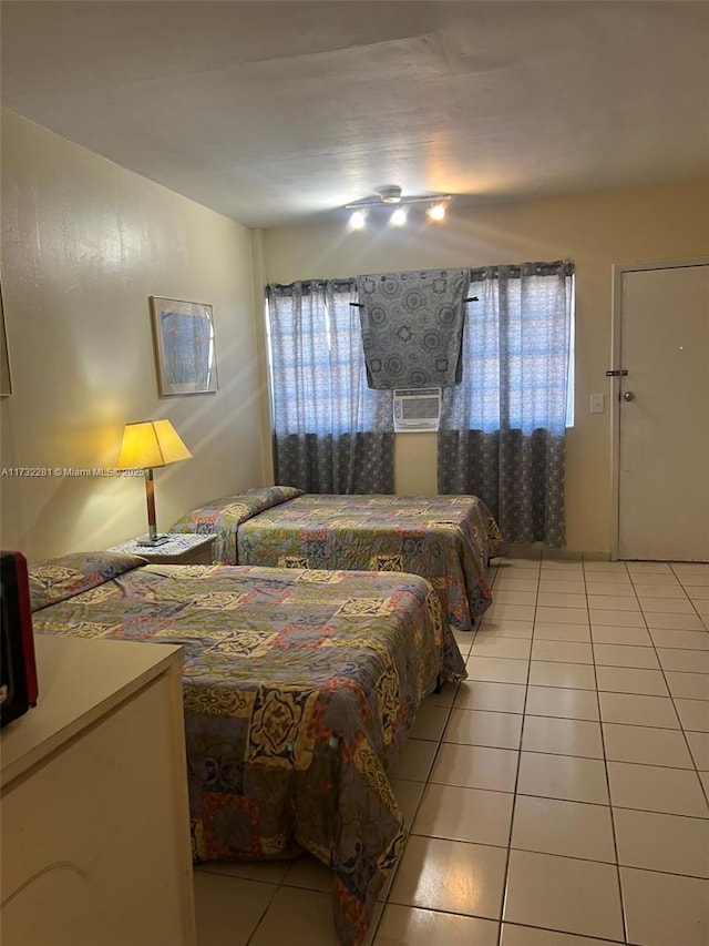 view of tiled bedroom