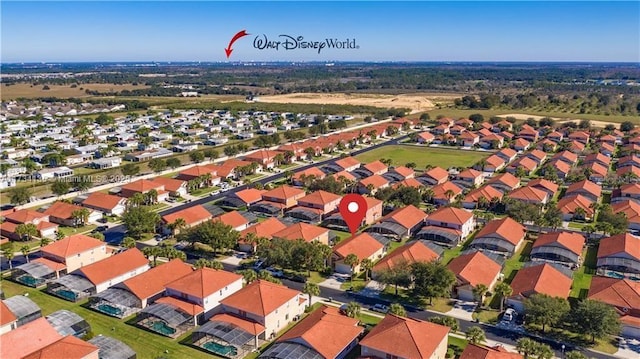 birds eye view of property featuring a residential view