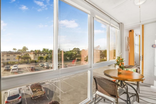 view of sunroom / solarium