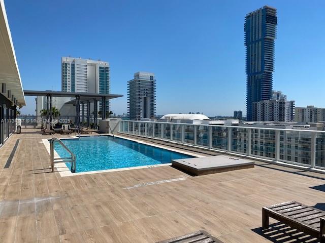 view of pool with a patio area