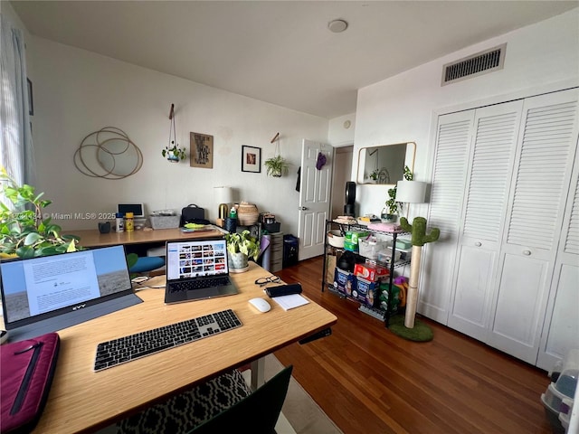 760 Euclid Ave Unit 201, Miami Beach, FL 33139 - office with visible vents and wood finished floors