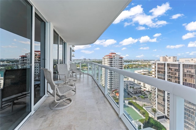 view of balcony