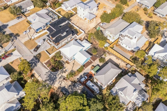 bird's eye view with a residential view