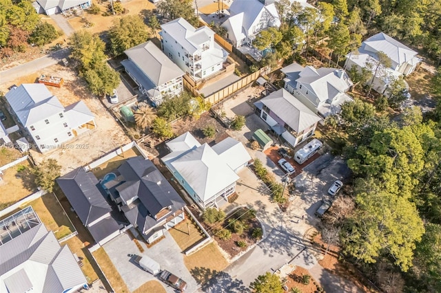 bird's eye view with a residential view