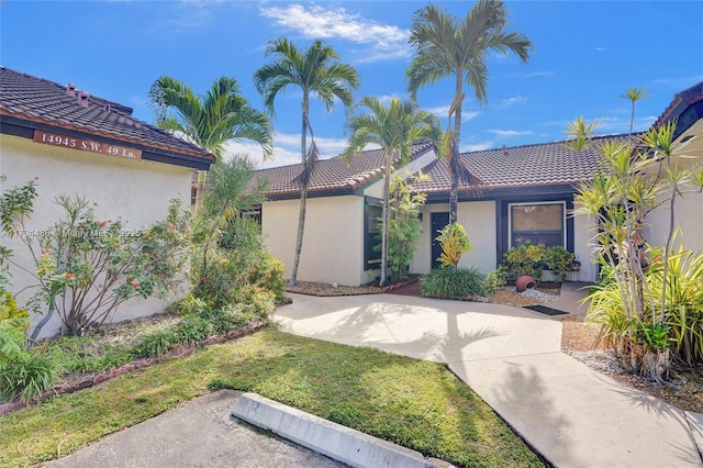 view of mediterranean / spanish house