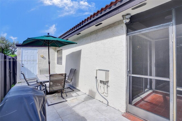 view of patio / terrace with grilling area