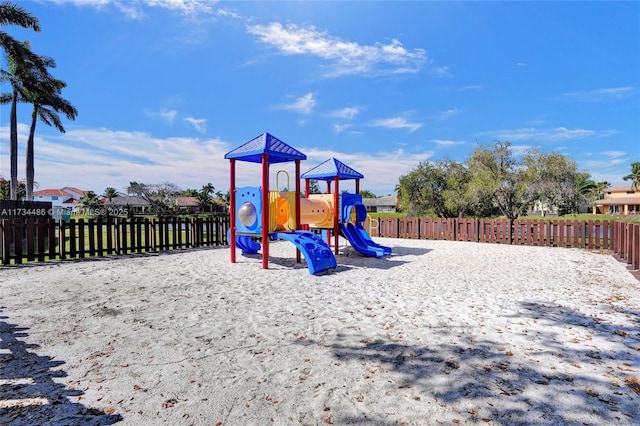 view of jungle gym