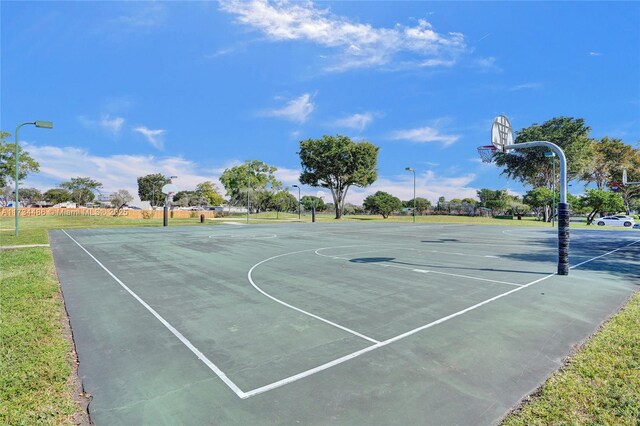 view of sport court